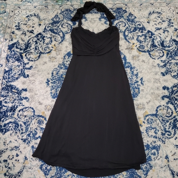 Yigal Azrouel Greecian Halter Dress Black 1 XS - Picture 6 of 9